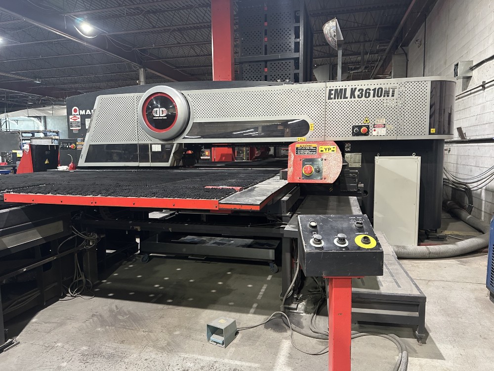Amada #EMLK3610NT, laser / punch combo, 33 ton, 5' x 10' sheet, 58 station, 4 automatic index, 4000 watt - Image 3