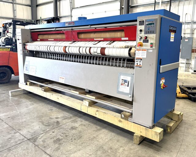 Chicago #Duo-Star 20-P-120, Gas Heated Flatwork Ironer, Laser Series, 20" diameter, 2023 - Image 2