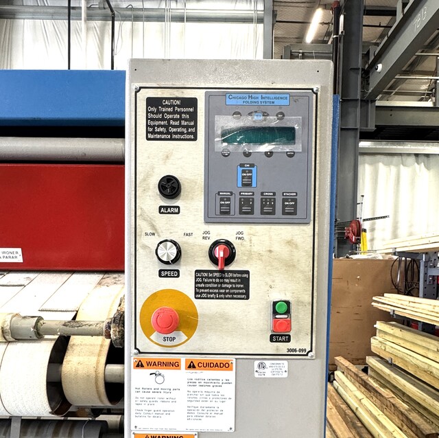Chicago #Duo-Star 20-P-120, Gas Heated Flatwork Ironer, Laser Series, 20" diameter, 2023 - Image 8