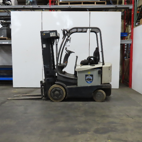 5000 lb. Crown #FC4515-50, electric forklift, 48 V., 240" lift height, 4 stage mast, 2012 - Image 1