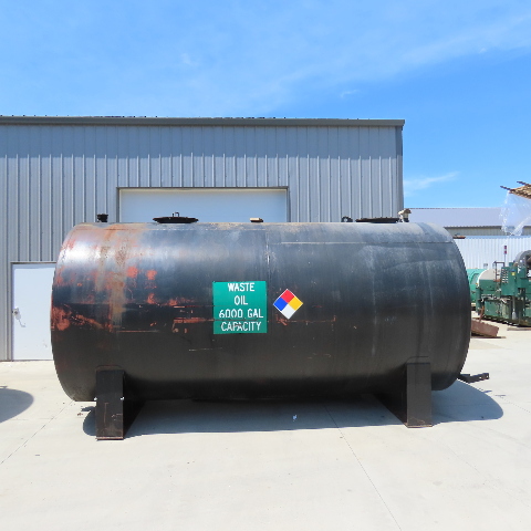 6000 Gallon aboveground steel single wall horizontal liquid saddle storage tank - Image 1
