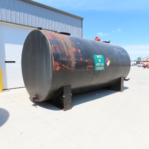6000 Gallon aboveground steel single wall horizontal liquid saddle storage tank - Image 2