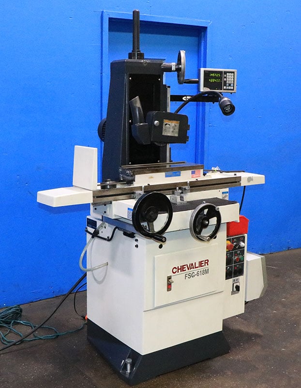 6" x 18" Chevalier #FSG-618M, hand feed surface grinder w/ roller bearing table, 8" x 1/2" x 1-1/4" wheel - Image 2
