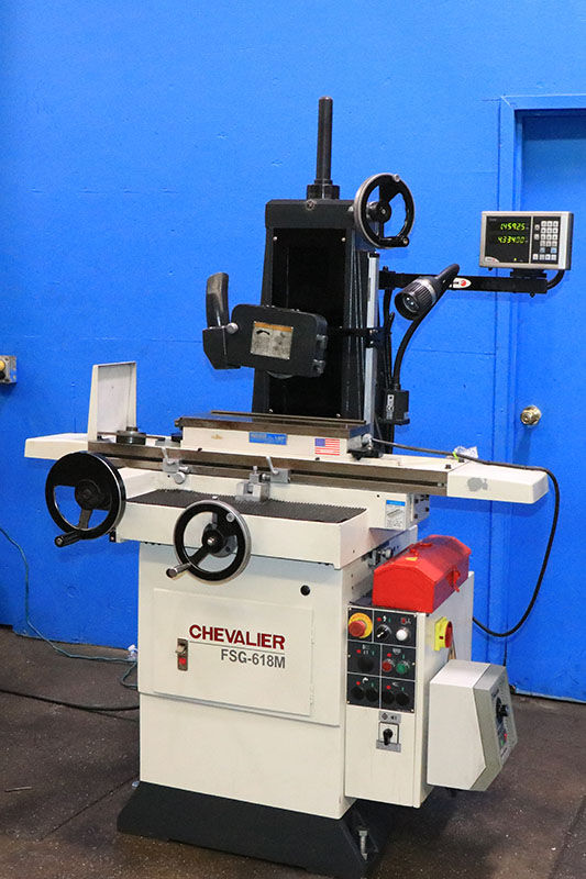 6" x 18" Chevalier #FSG-618M, hand feed surface grinder w/ roller bearing table, 8" x 1/2" x 1-1/4" wheel - Image 3