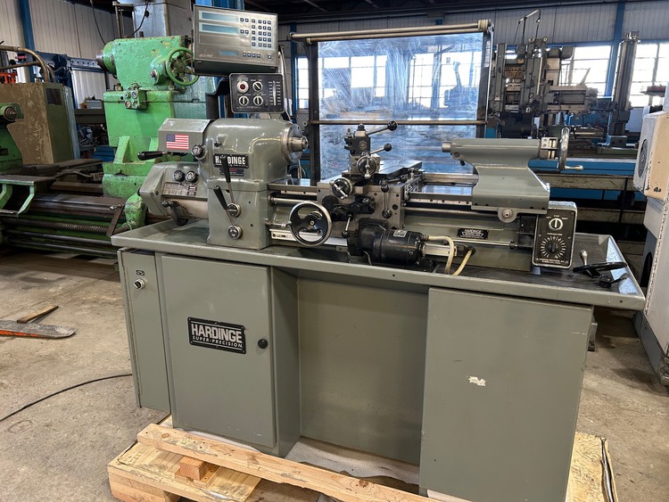 11" x 18" Hardinge #HLVH-EM, super precision toolroom lathe, 6" swing over cross slide, 2-Axis digital read - Image 2