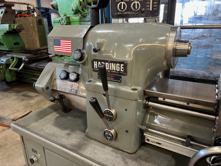11" x 18" Hardinge #HLVH-EM, super precision toolroom lathe, 6" swing over cross slide, 2-Axis digital read - Image 3