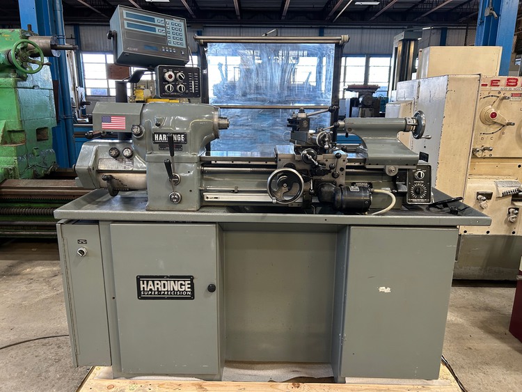 11" x 18" Hardinge #HLVH-EM, super precision toolroom lathe, 6" swing over cross slide, 2-Axis digital read - Image 8
