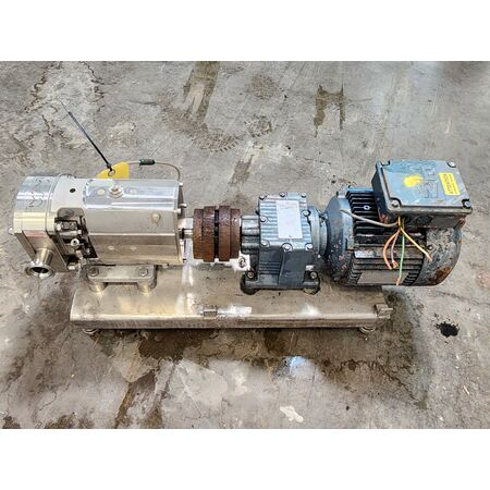 10 GPM @ 200 psi, Alfa-Laval #SRU2/013/LD, Stainless Steel sanitary rotary lube pump, 1" sanitary flange, 2 - Image 3