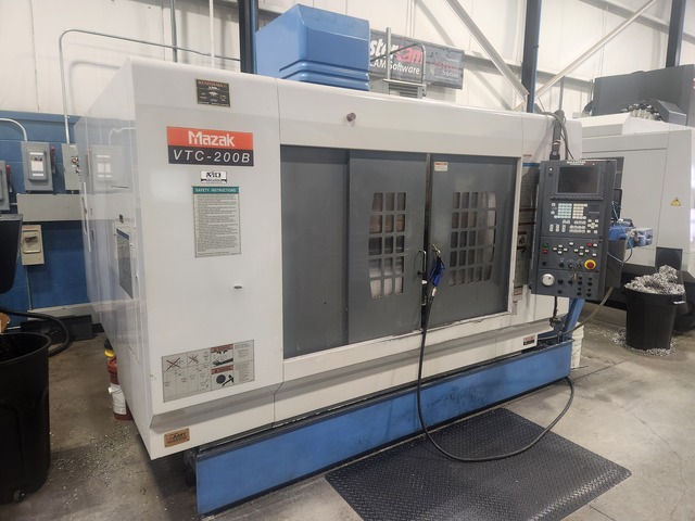 Mazak #VTC-200B, CNC Vertical Machining Center, 57" x 20" table, 44" X, 20" Y, 20" Z, 20 HP, 10,000 RPM, CAT - Image 1