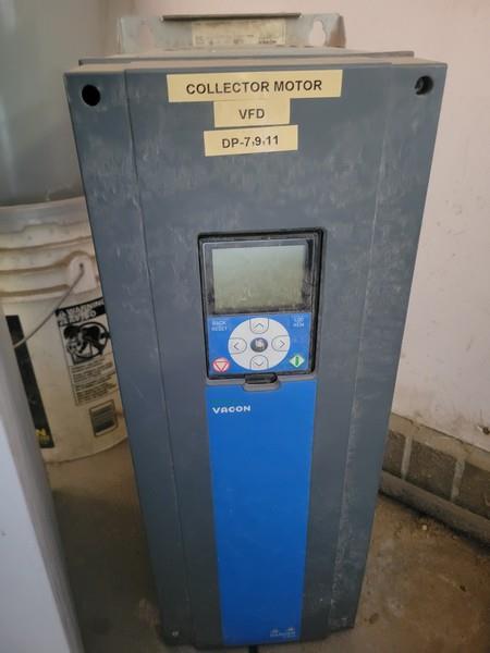 12000 cfm Nederman #NFSZ-3000, baghouse dust collector, reverse fan, 1830 sq.ft., 100 filter bags, 2014 - Image 6