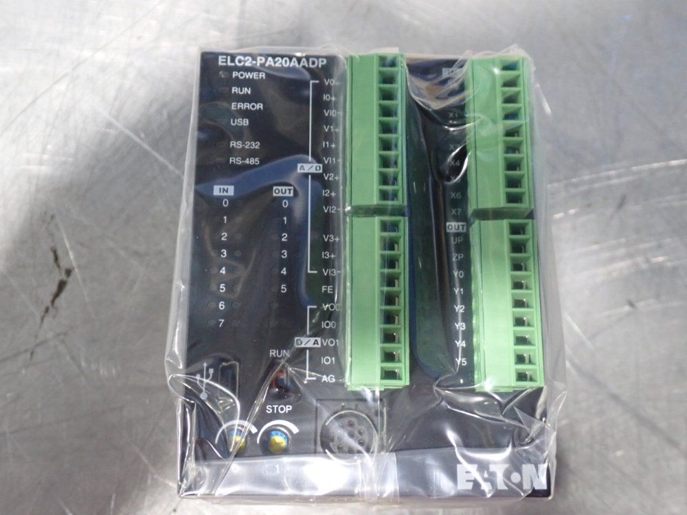 Eaton #ELC2-PA20AADP, Programmable Logic Controller, 24 Qty., (8) DC In, (6) PNP Transistor, (4) In & (2) Out - Image 4