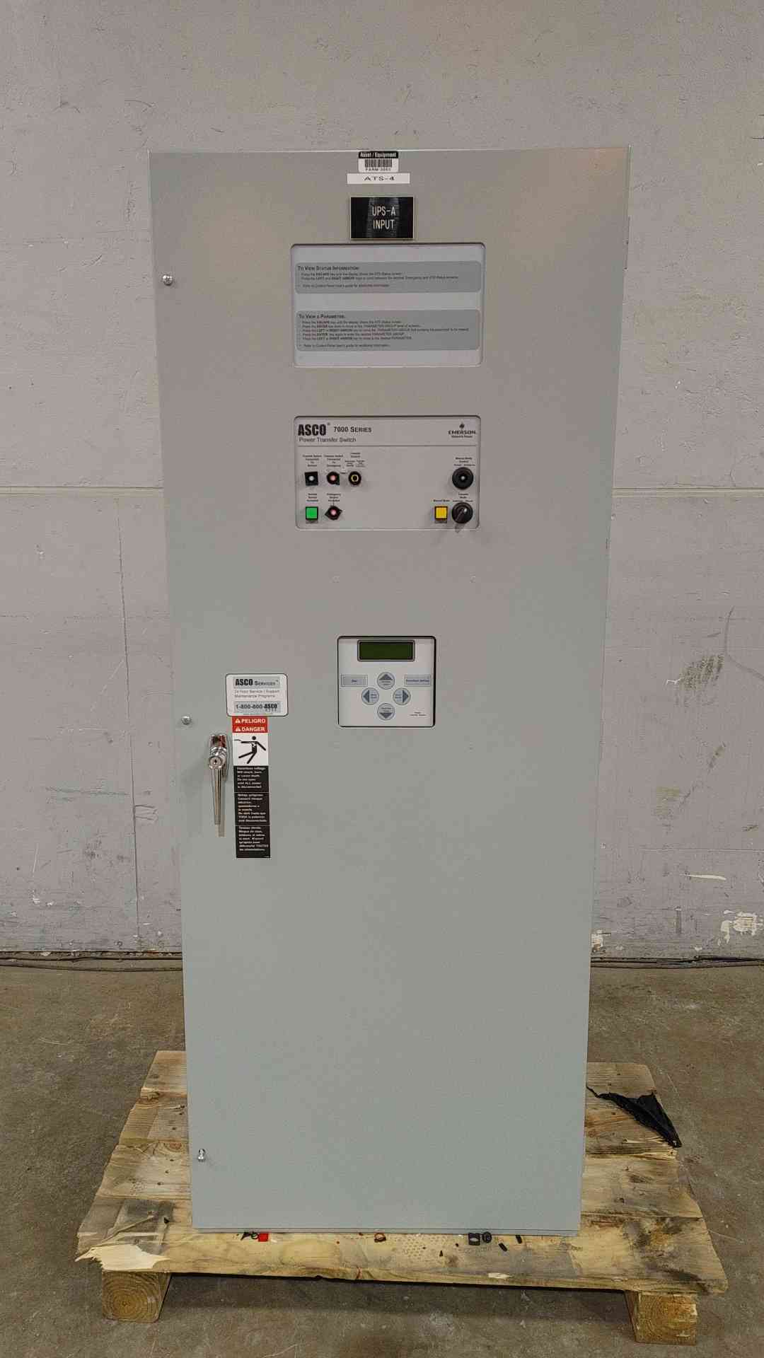 600 Amp, ASCO 7000 Series, Power Transfer Switch, 480 Volts, 3PH (2 available) - Image 1