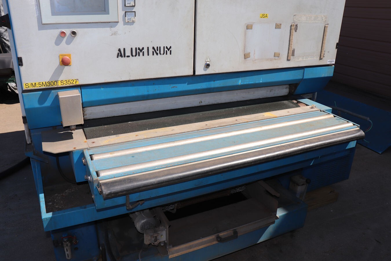 53" Butfering Steelmaster #SPW-413-RRTT, Wet Belt Sander Buffer, 2/2 heads, 53" x 8.2' belt, - Image 7