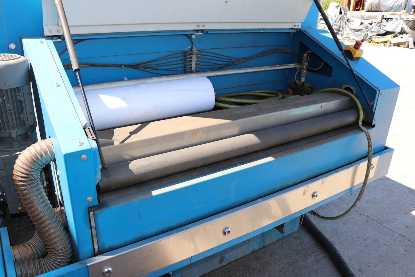 53" Butfering Steelmaster #SPW-413-RRTT, Wet Belt Sander Buffer, 2/2 heads, 53" x 8.2' belt, - Image 9