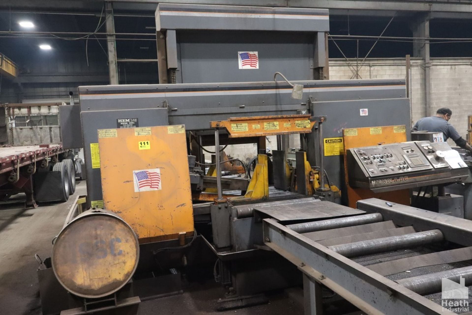 25" x 30" HEM #WF160LA-DC, dual column horizontal band saw, automatic, 321" x 2" blade, 10 HP - Image 1