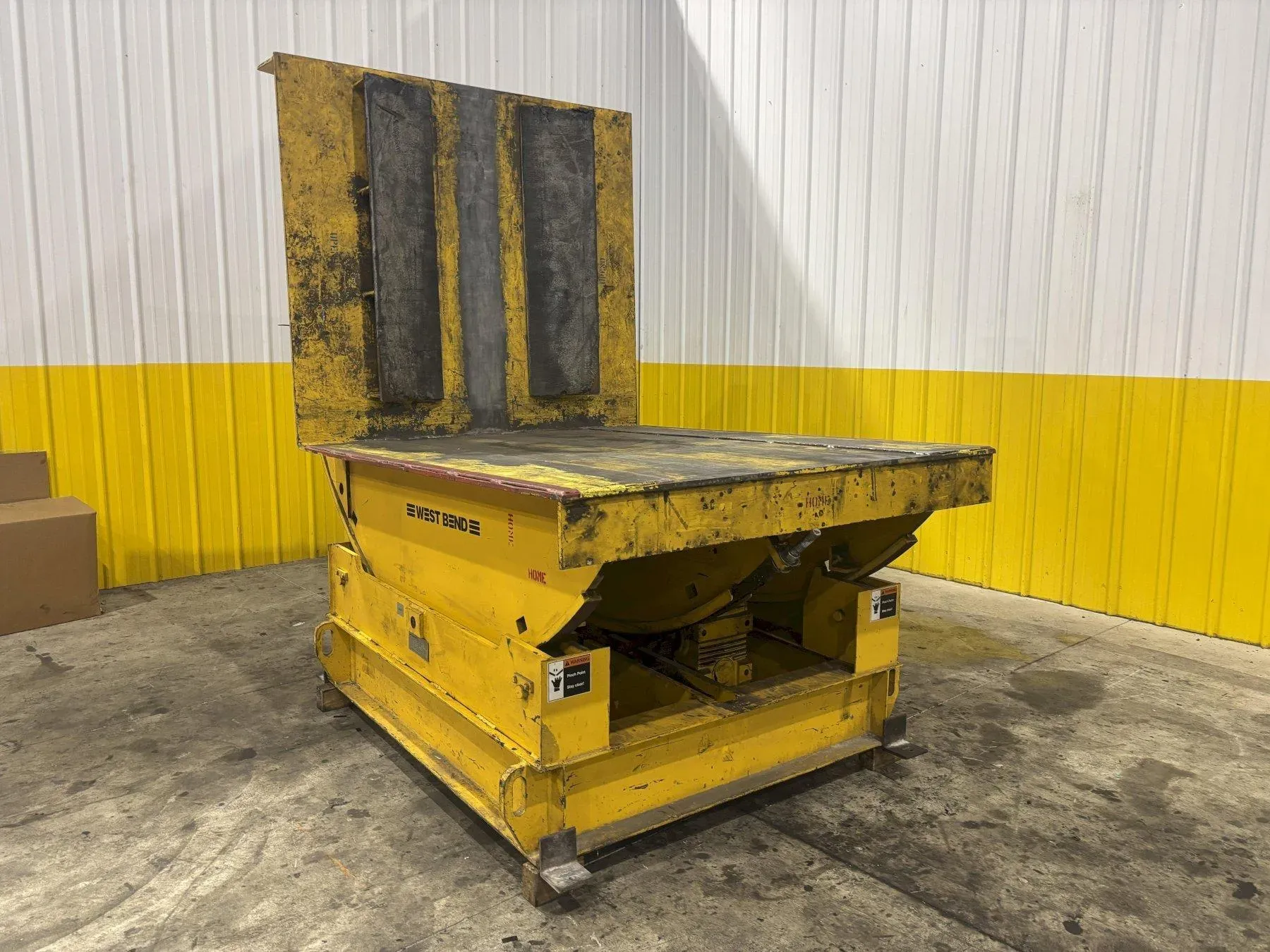 20000 lb. West Bend #CR-2000, motorized coil upender flip rotator, single chain, 2004 - Image 1
