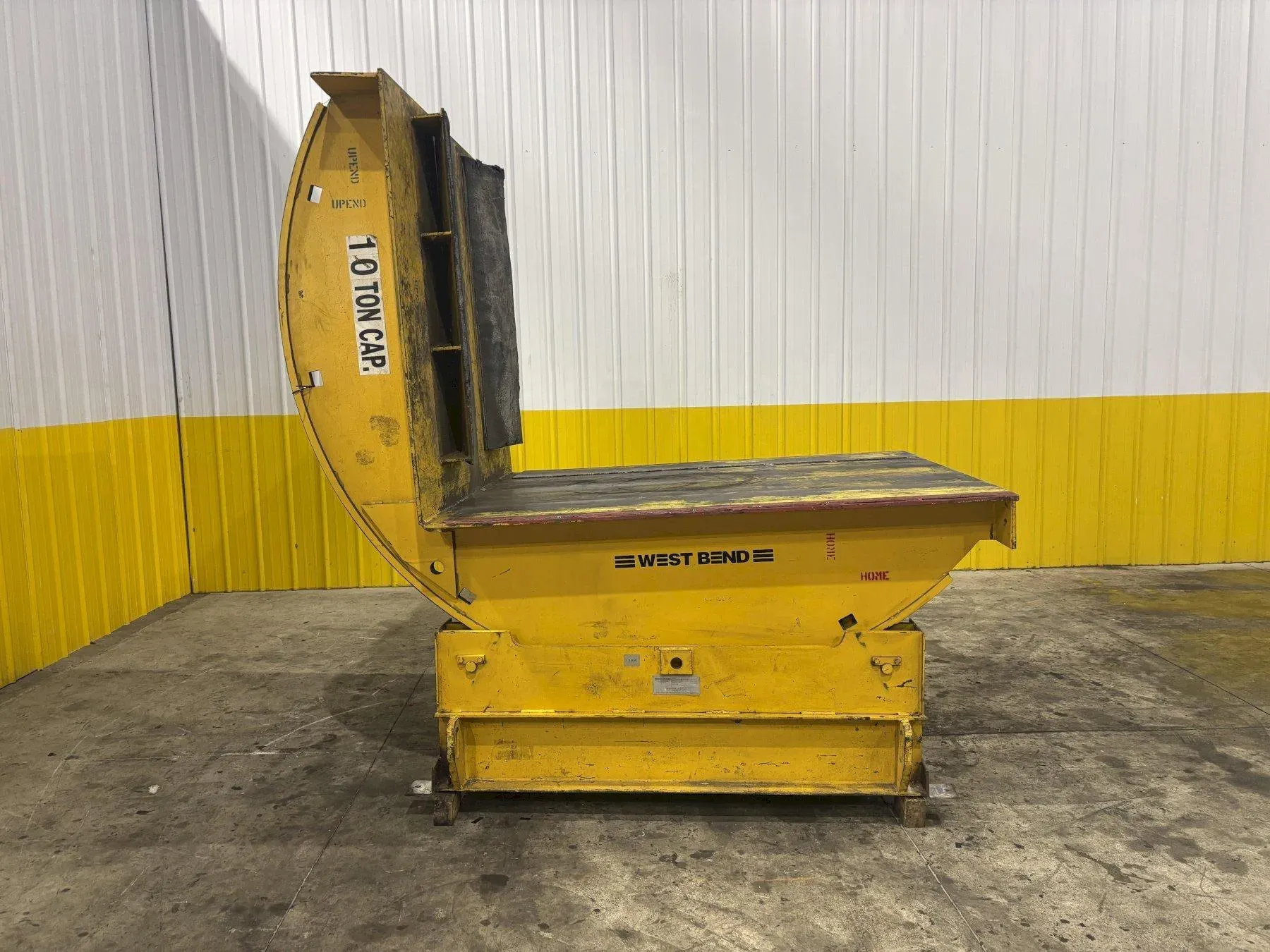 20000 lb. West Bend #CR-2000, motorized coil upender flip rotator, single chain, 2004 - Image 2