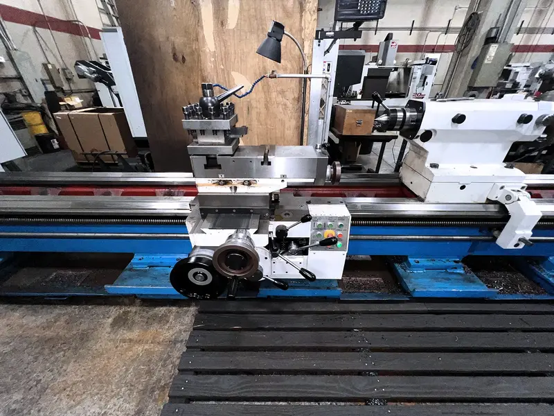 36"/47" x 236" Poreba #TPK-90-A1/6M, engine lathe, 3.74" bore, 30 HP, 2-Axis digital read out, tailstock - Image 1