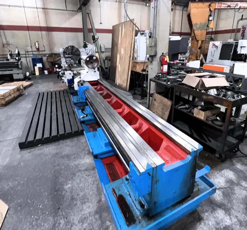 36"/47" x 236" Poreba #TPK-90-A1/6M, engine lathe, 3.74" bore, 30 HP, 2-Axis digital read out, tailstock - Image 2