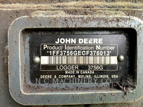 John Deere 3756G, 15979 hours, S/N: 1FF3756GEGF376013, 2018 - Image 6