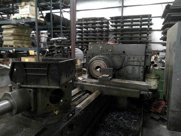 No. 3A Warner & Swasey, M3500, square head turret lathe, 24-1/2" swing, 6-1/2" spindle hole, 30 HP - Image 1