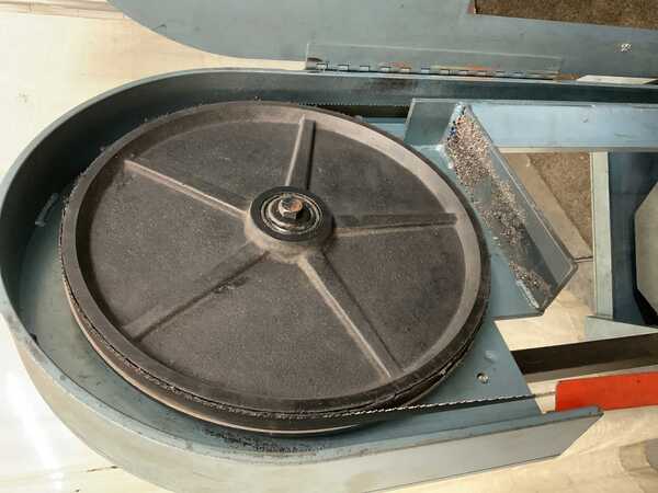 9" x 14-1/2" Roll-In #EF1459, vertical band saw, 30" x 18-1/2" table, 8-3/4" throat, 10' x 3/4" blade, 1995 - Image 6
