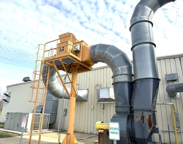 24000 cfm Aget #FH58S-6D-SP, dust collection system, 11 gauge steel panel construction, 14" inlets w/ - Image 2