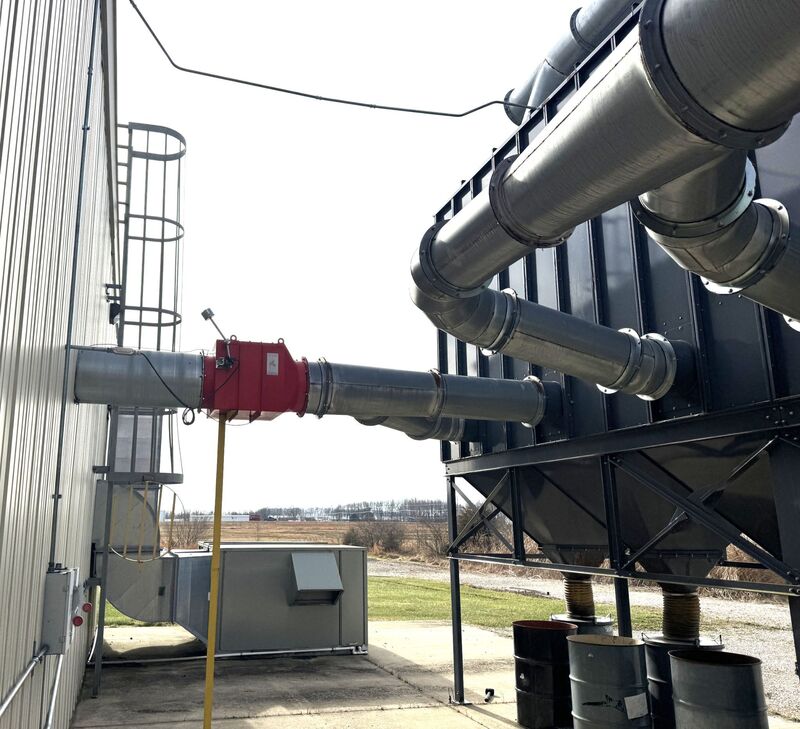 24000 cfm Aget #FH58S-6D-SP, dust collection system, 11 gauge steel panel construction, 14" inlets w/ - Image 6