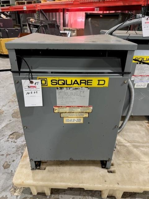 45 KVA, 480Y/244 Primary, 240 Secondary Square D #EE43T15MCT, Transformer, 3ph - Image 1