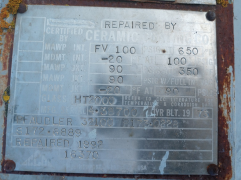 1000 gallon Pfaudler reactor, glass lined, 100 psi, jacketed, S731115 - Image 3