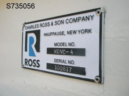 Ross #MDVC-4, high shear mixer, 5 HP, jacket, agit, Stainless Steel - Image 7