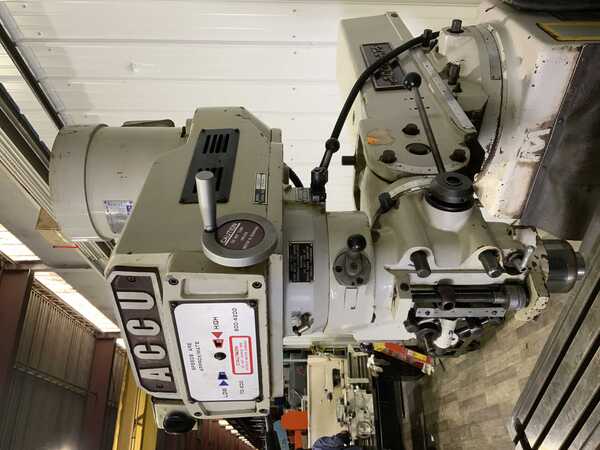 Accu #AC3KV, Ram Type Vertical Mill, 54" x 10" table, 38" X, 18" Y, 18" Z, 5" quill travel, 17-3/4" ram - Image 3