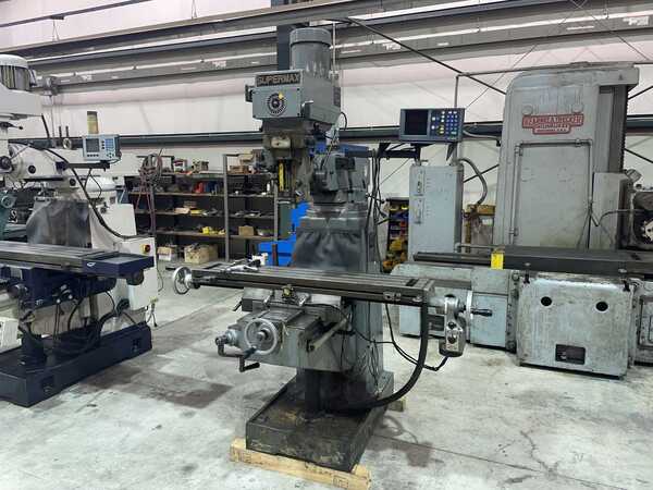 Supermax #YCM-16VS, Vertical Mill, 9" x 49" table, 36" X, 16" Y, 5" quill travel, 16" knee travel, 3 HP, 4200 - Image 1