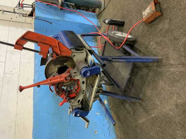 1/4" -4" Ridgid #1224, Pipe Threader, 1/2" to 2" bolt capacity, 2-1/2" to 4" receding die head, 1.5 HP, 36 - Image 5