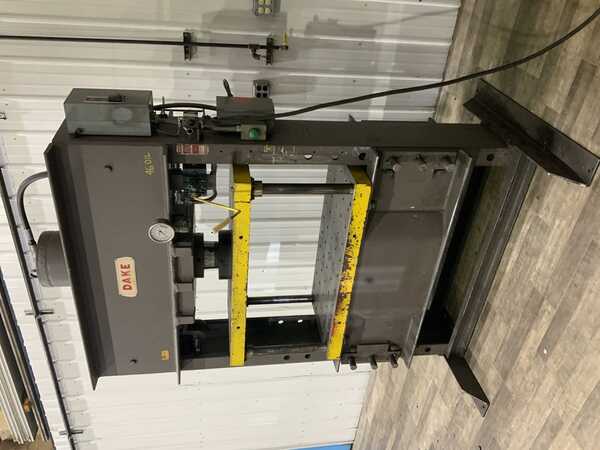 175 Ton, Dake #908-175, Hydraulic H-Frame Press, 20" x 55" bed, 48" between uprights, 17" stroke of ram, 20" - Image 1