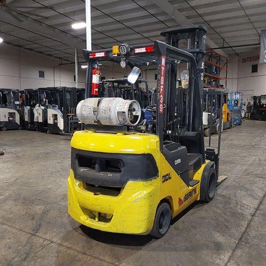 6000 lb. Clark #S30CL, Forklift, 240" raised height, 42" spade fork length, 4-way hydraulics, 9477 hours, 2018 - Image 1