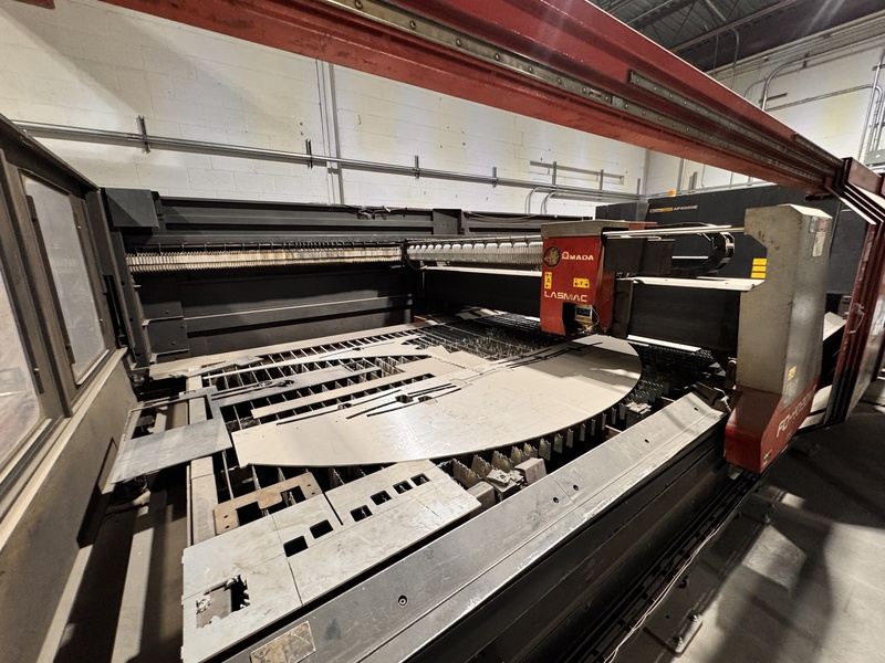 Amada #FO-4020NT, CNC Co2 Laser, 6' x 13' table, 4 KW, Donaldson dust collector, chiller, Fanuc CNC, 2004 - Image 7