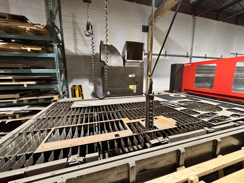 Amada #FO-4020NT, CNC Co2 Laser, 6' x 13' table, 4 KW, Donaldson dust collector, chiller, Fanuc CNC, 2004 - Image 8