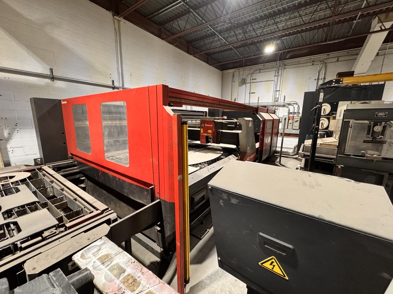 Amada #FO-4020NT, CNC Co2 Laser, 6' x 13' table, 4 KW, Donaldson dust collector, chiller, Fanuc CNC, 2004 - Image 9
