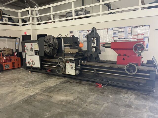 39" x 590" Shenyang #CW61125B, Large Engine Lathe, 24" swing over cross slide, 5" bore, inch/metric thread - Image 1
