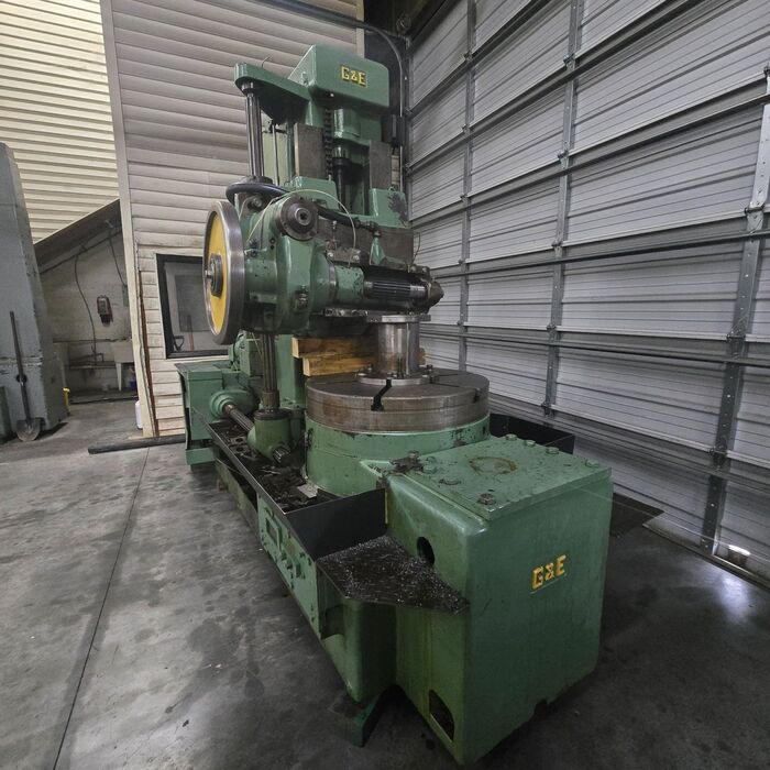 Gould & Eberhardt #48HS, Vertical Gear Hobber, 48" diameter, 18" max. face length, 8" hob diameter, 32" table - Image 4