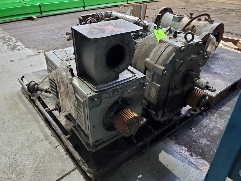 2.5" Emerson #SM100HF, Cold Feed Rubber Extruder, 12:1 L/D ratio, power feed roll, 15 HP Toyo motor, 1250 - Image 7