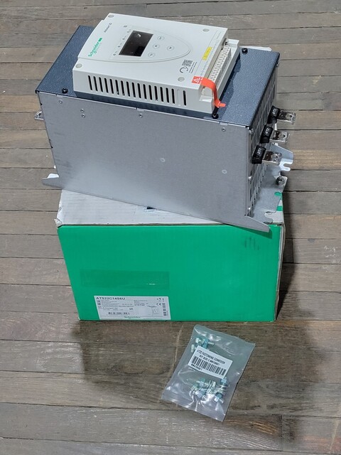 Schneider Electric #ATS22C14S6U, Soft Starter, Altistart 22, 140A, 208/600 Volts, 110 Volts Coil, unused - Image 1