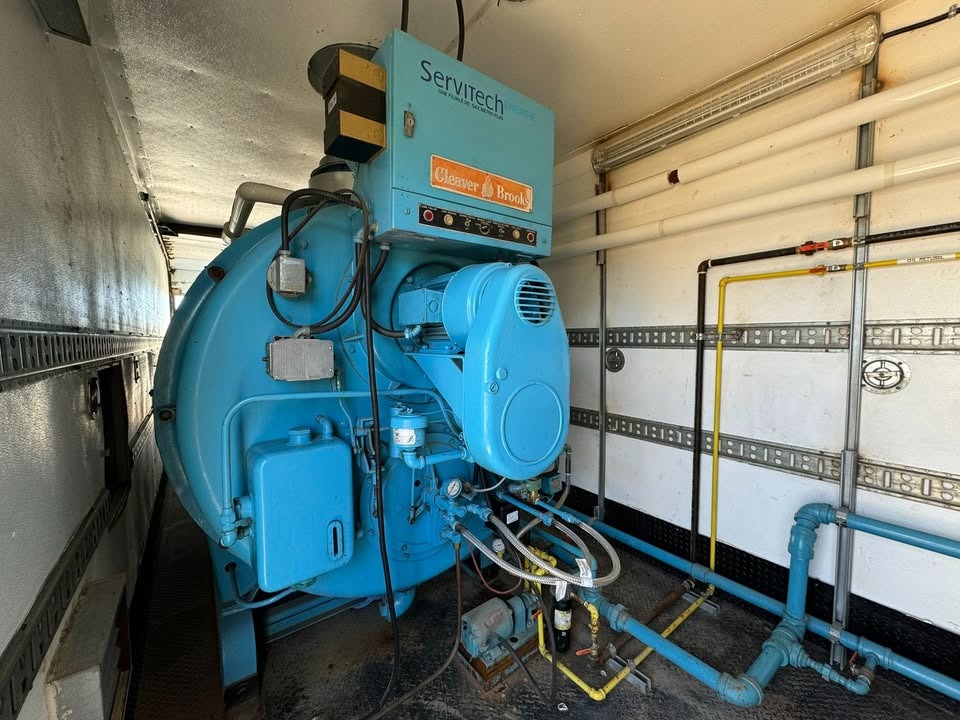 200 HP Cleaver-Brooks #CB-500-200C, Portable Steam Boiler Dual Fuel, w/ 40' trailer, 8370K BTUH, 60 GPH, 150 - Image 1