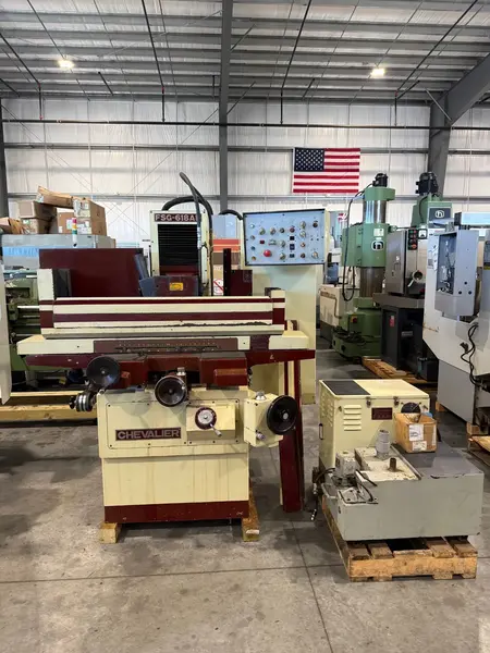 6" x 18" Chevalier #FSG-618AD, automatic surface grinder, 8" x 1/2" x 1-1/4" wheel, 16-82 FPM, hydraulic - Image 1