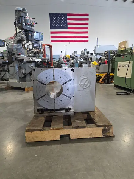 17.7" x 17.7" Haas #HRT-450, CNC rotary table, 4-Axis, 7-3/8" bore, 13.5" worm gear diameter - Image 1