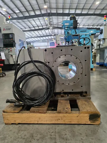 17.7" x 17.7" Haas #HRT-450, CNC rotary table, 4-Axis, 7-3/8" bore, 13.5" worm gear diameter - Image 10