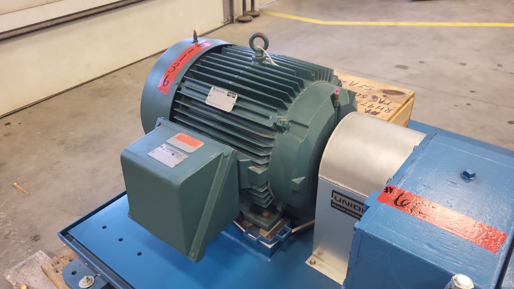 60 HP 1800 RPM Allen-Bradley, Horizontal Electric Motor, Frame 364T, 68 amps, 460 Volts, 3PH - Image 1