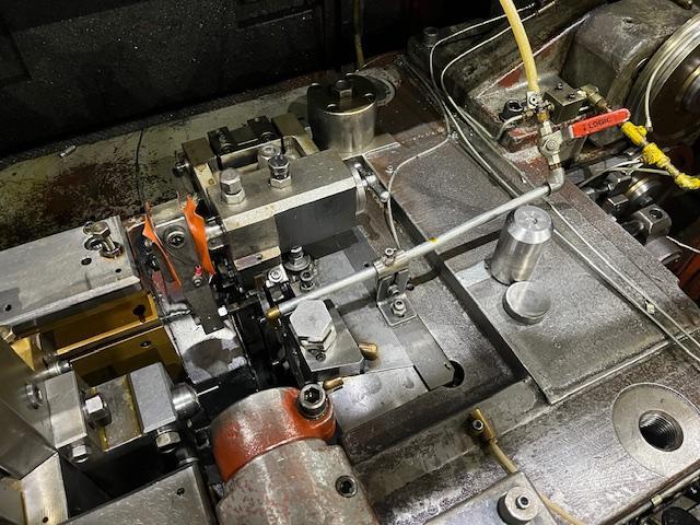 .63" x 5" Asahi Okuma #AOS-10, Cold Header, 1-die, 2-blow, 180 pieces/min., single plane wire straightener - Image 5