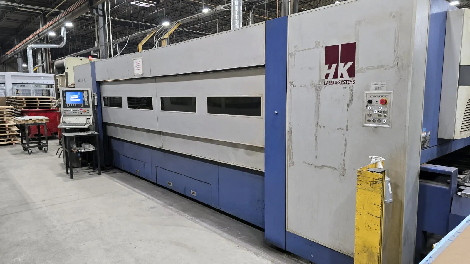 HK #PL3015, fiber laser, 3000 watts, 5' x10'tbl., chiller, dust collector, 2014 - Image 1